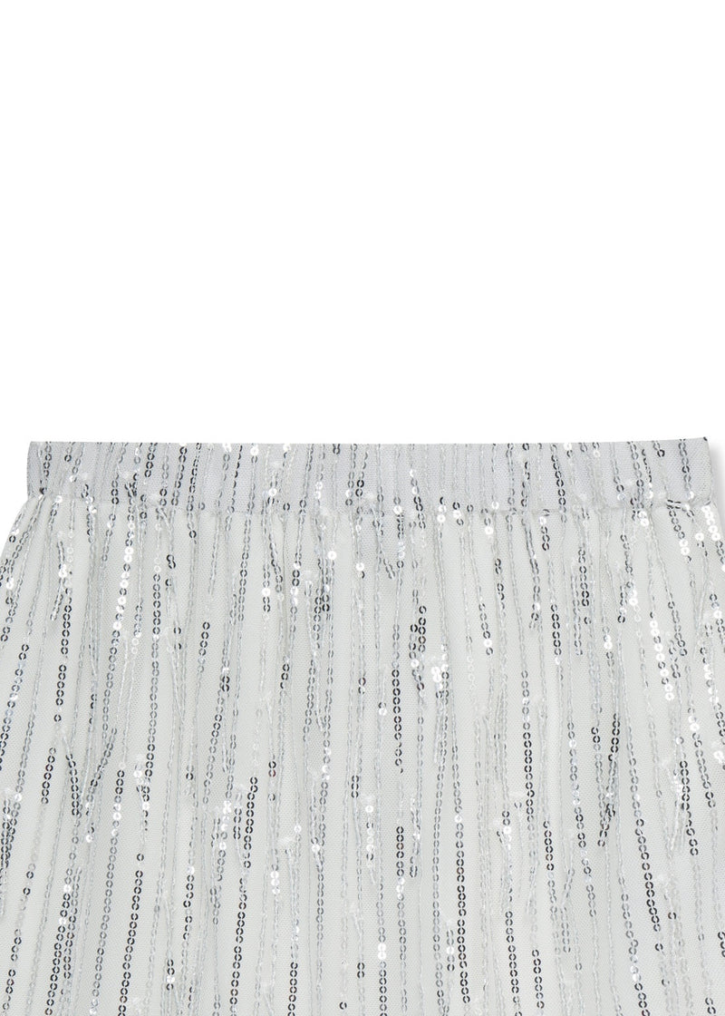 Sequin Fringe Skirt Set