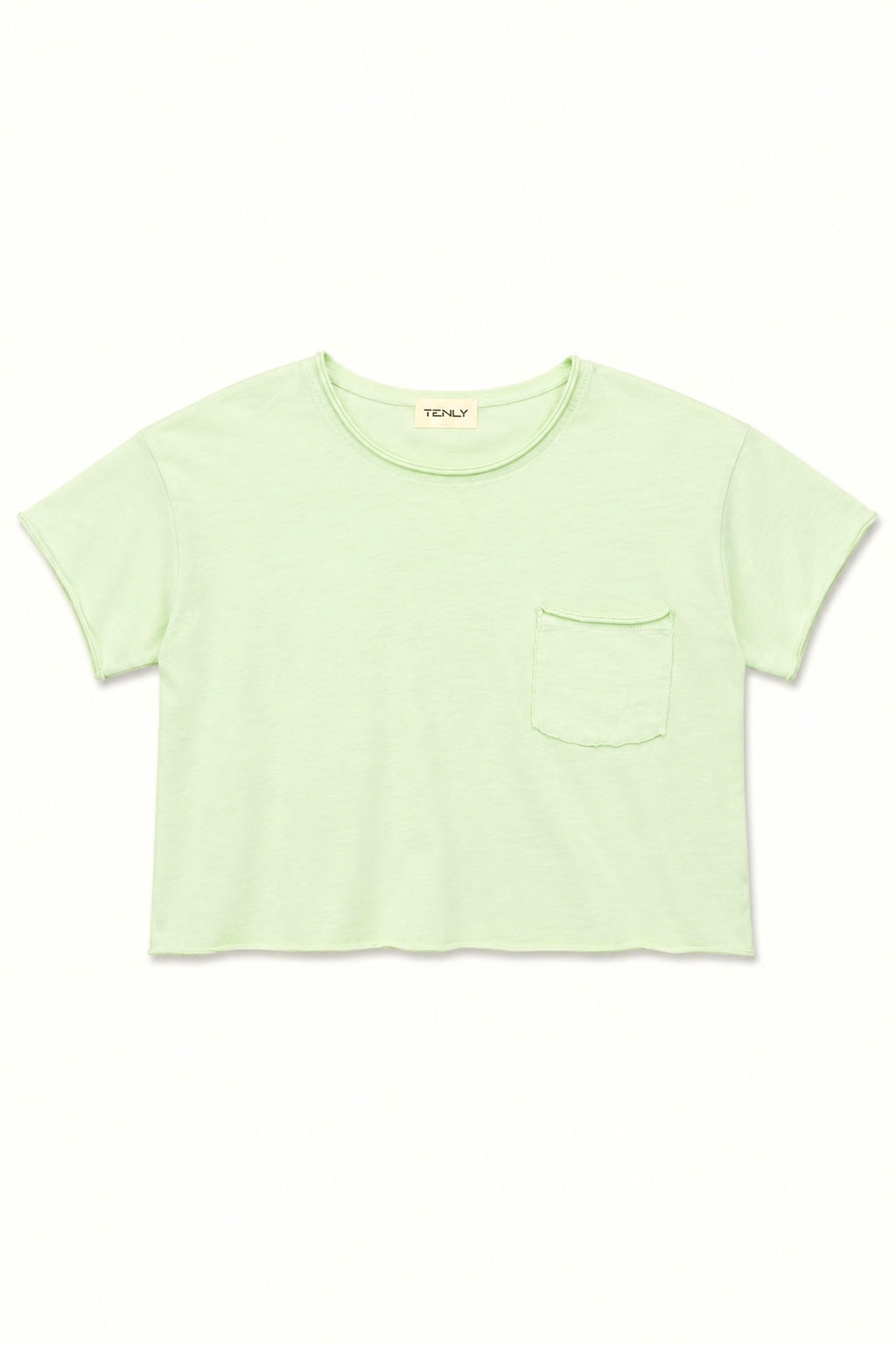 Tenly Raw Edge Pocket Tee