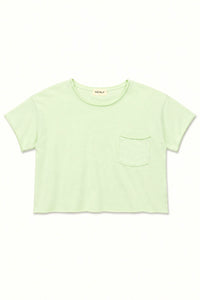 Tenly Raw Edge Pocket Tee