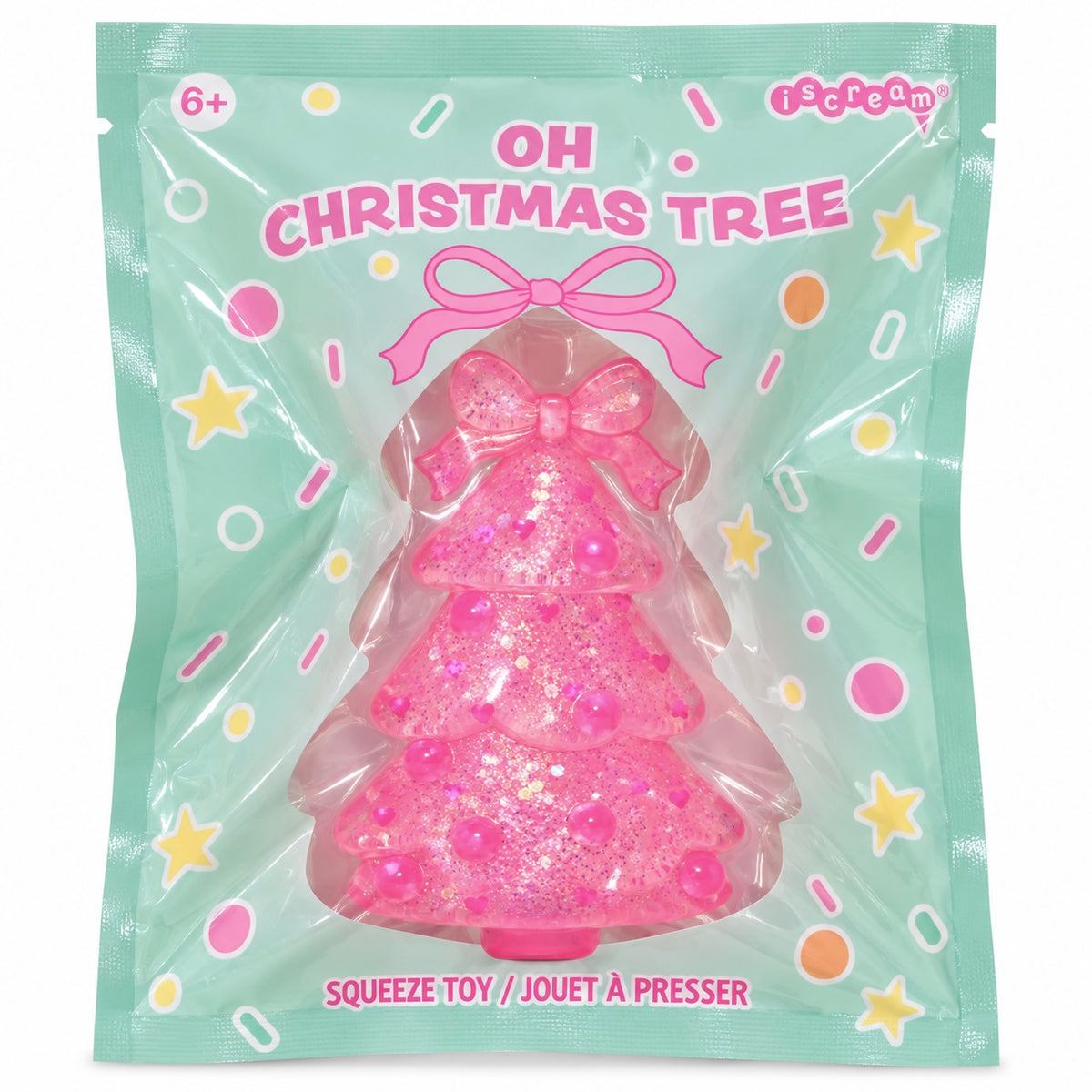 Iscream Oh Christmas Glitter Tree Squeeze Toy