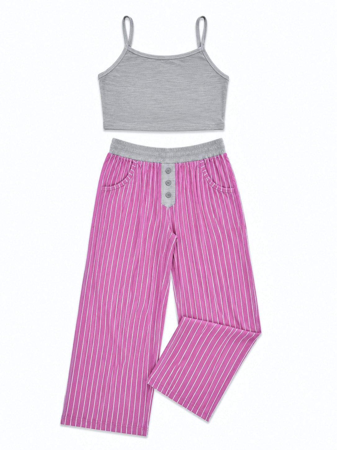 Berry Stripe Lounge Set