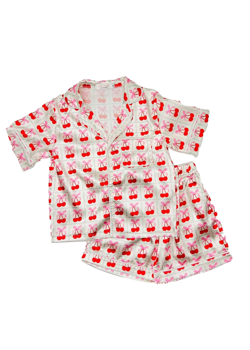 Cherry Bow PJ Set