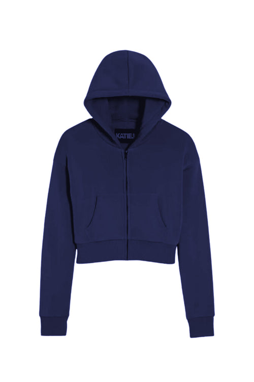 Dylan Zip Crop Hoodie