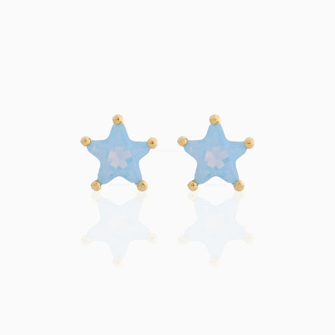 Tiny Sapphire Cluster Studs
