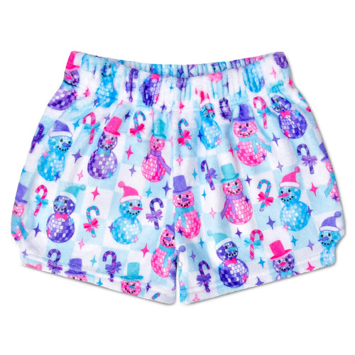 Disco Snowman Plush Shorts