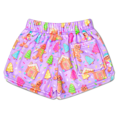 Joyful Gingerbread Plush Shorts