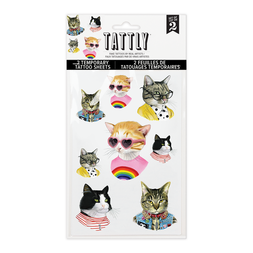 Cat People Tattoo Sheet