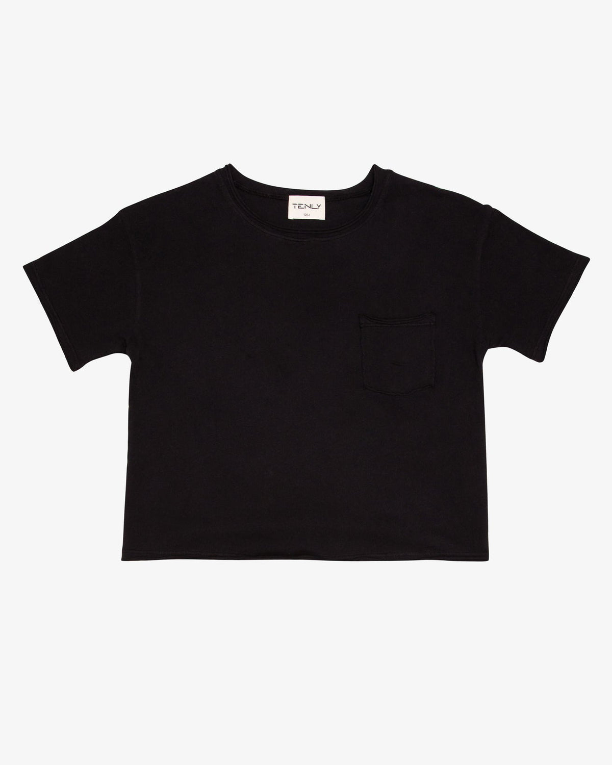 Tenly Raw Edge Pocket Tee