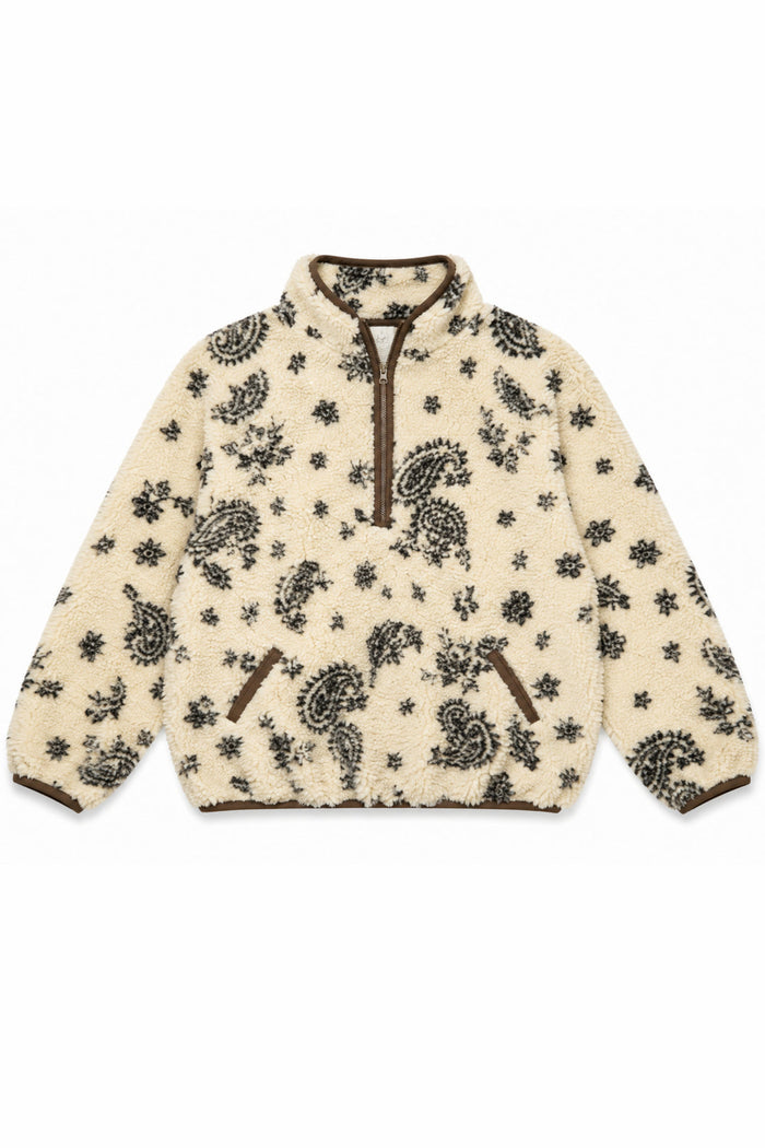 Tween Milly Quarter Zip Sherpa Jacket