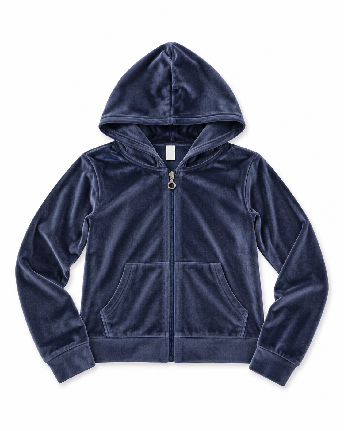 Elle Velour Zip Up Hoodie