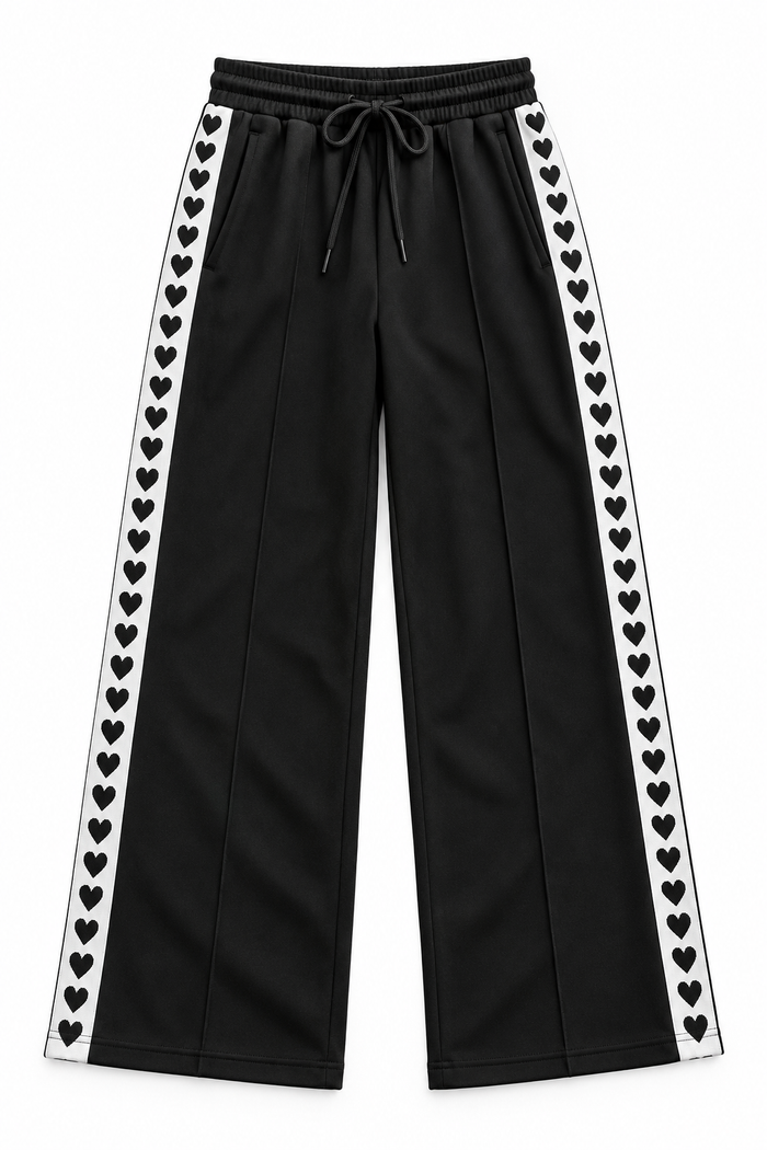Side Stripe Heart Track Pant