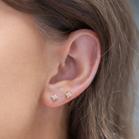 Teeny Tiny Clear Cluster Studs