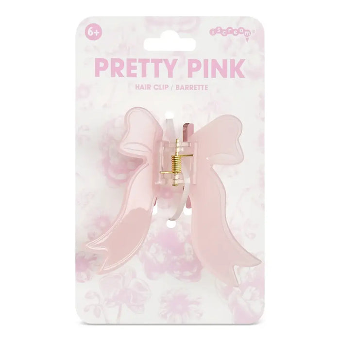 Iscream Pretty Pink Bow Hair Clip