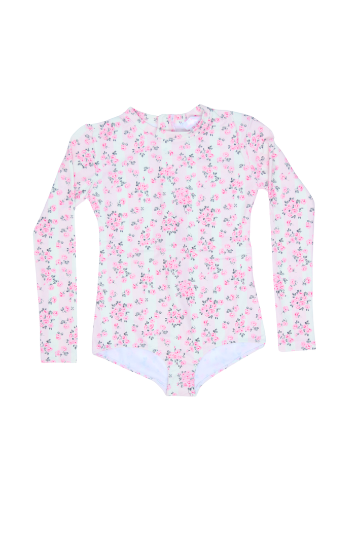 Roses And Stripes Rash Guard