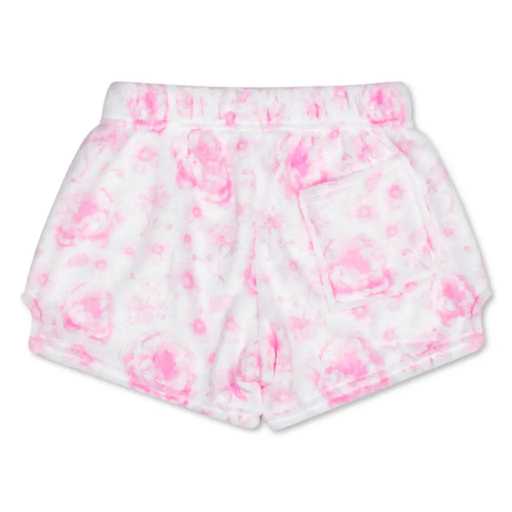 Iscream Pretty Pink Toile Plush Shorts