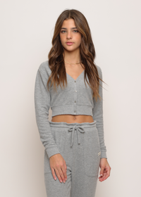 Hacci Cropped Cardigan