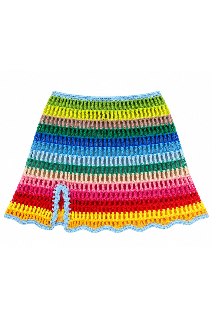 Tween Palmer Crochet Mini Skirt