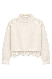 Tween Reid Lace Trim Sweater