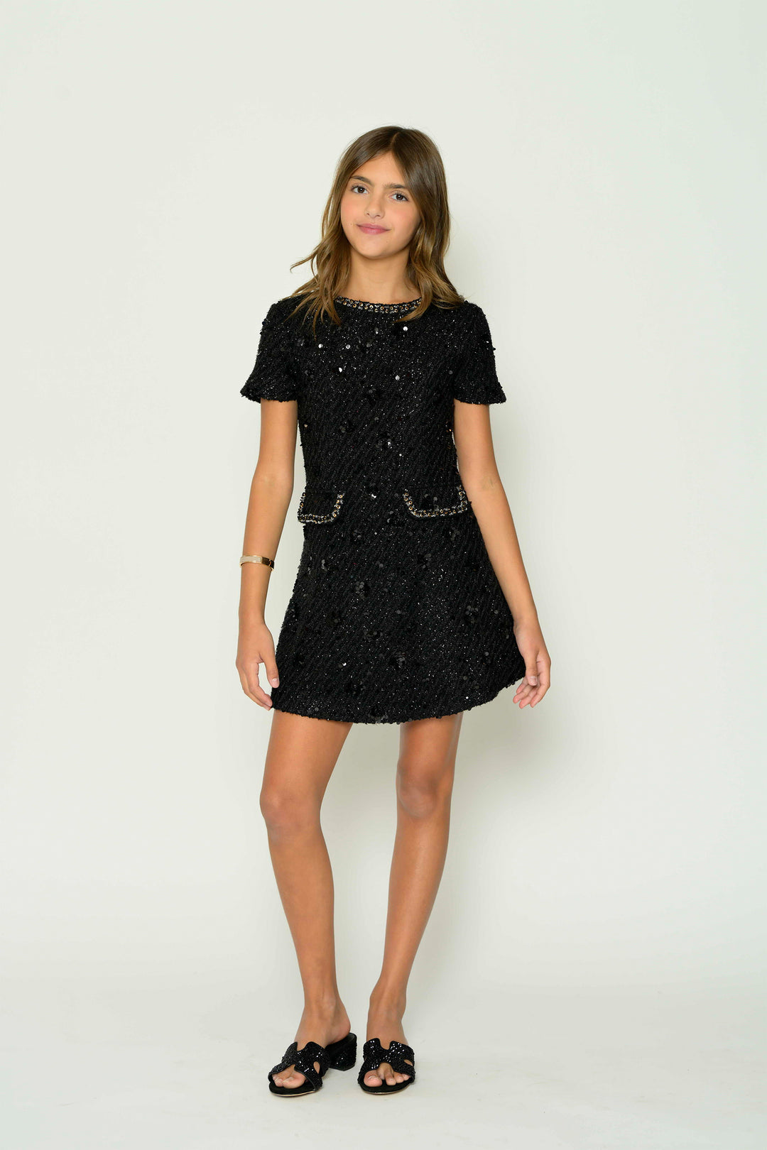 Tween Miren Boucle Dress