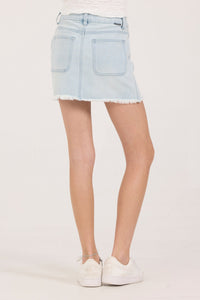 Light Wash Denim Skort