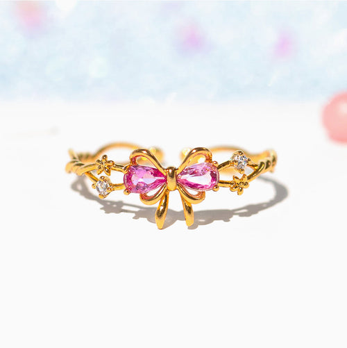 Pretty In Pink Bow Ring