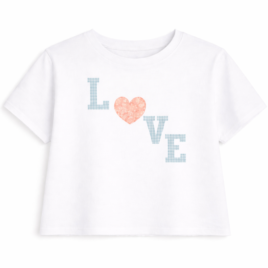 Love Plaid Tee