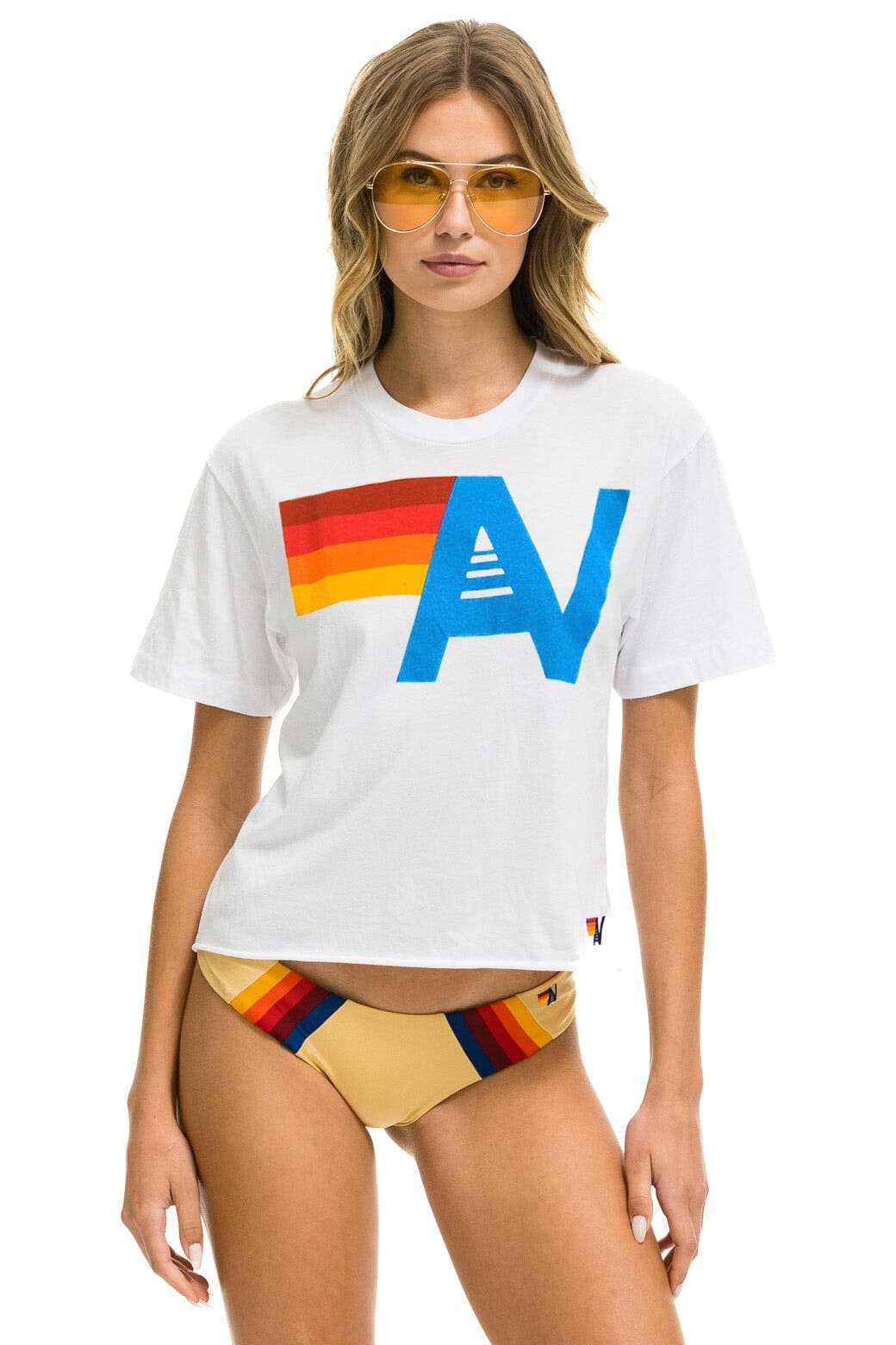 Aviator Nation Logo-Boyfriend Tee, Multiple Colors