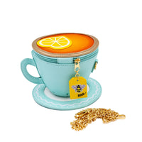 Lavender Tea Cup Crossbody