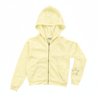 T2Love Butter Yellow Zip Hoodie
