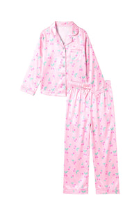 Sweet Cherries Satin Pajama Set