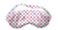 Check Satin Sleep Mask