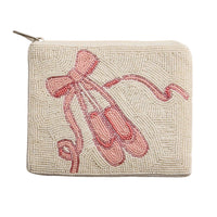Beaded Ballet Slippers Pouch