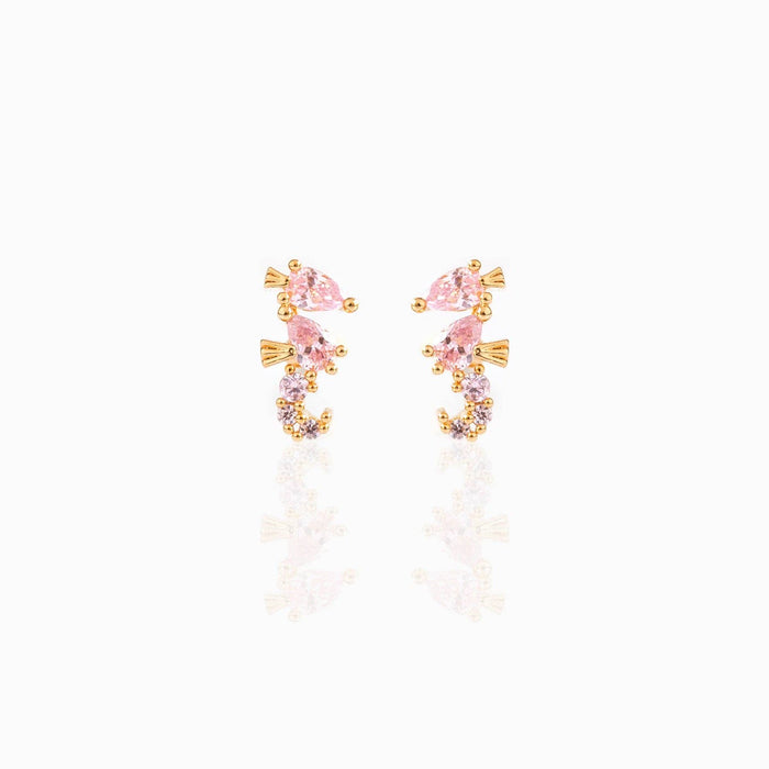 Sparkling Seahorse Studs