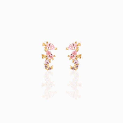 Sparkling Seahorse Studs