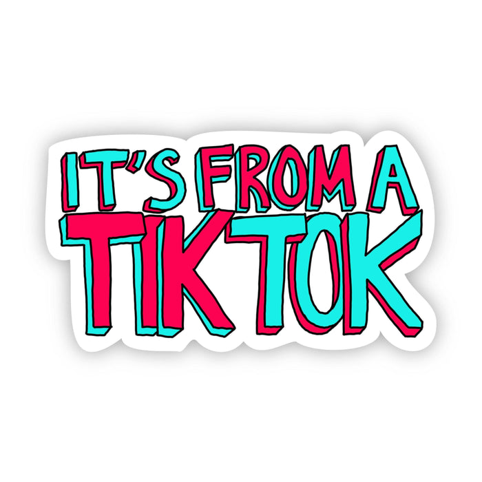 It's from a Tiktok Sticker