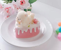 Bear Cake Candle