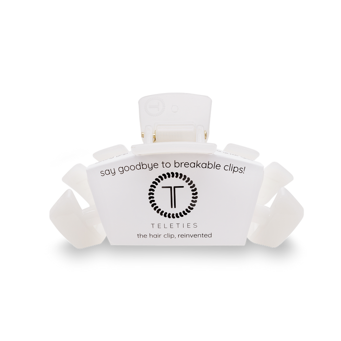 Classic Hair Clip | Medium | Coconut White