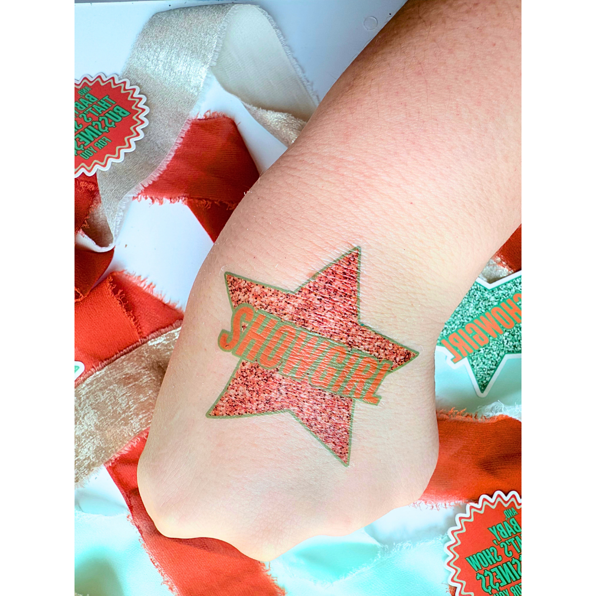 Showgirl Temporary Tattoos