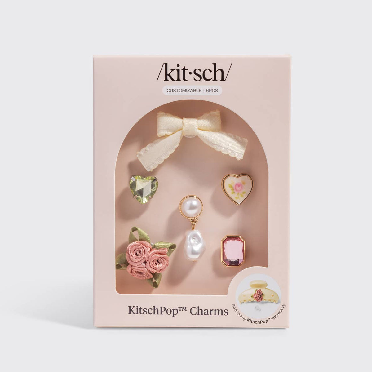 KitschPop™️ Charms 6pc Set - Vintage Pink