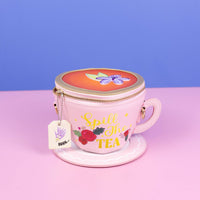 Lavender Tea Cup Crossbody