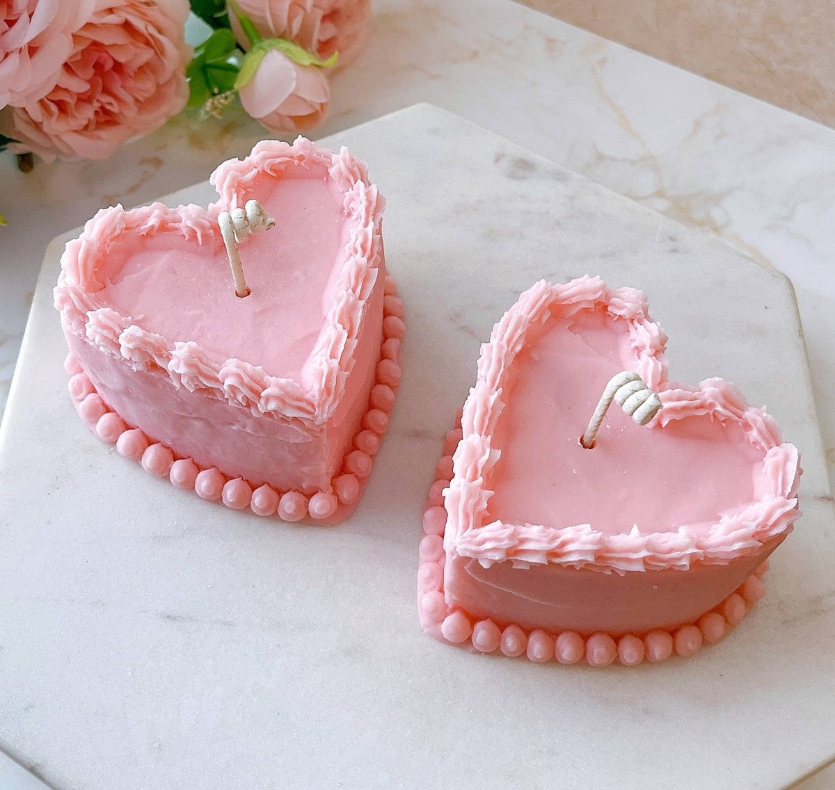 Heart Shaped Cake Candle