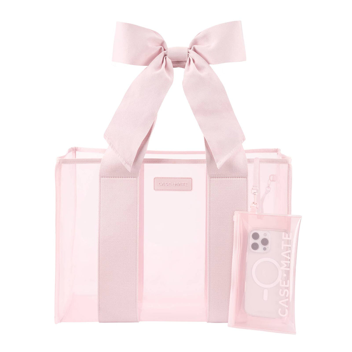 Case-Mate Ballet Pink Bow Jelly Tote Bag