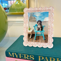 Chintz Rose Scalloped Picture Frame