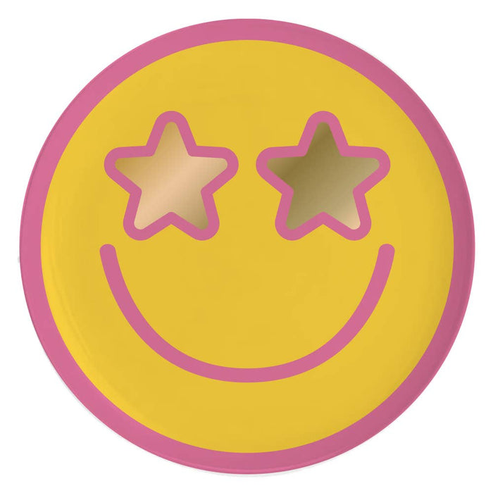 Ceramic Trinket Dish | Gold Smiley Face