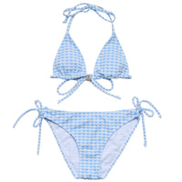 Seaside Gingham Charm Triangle Bikini