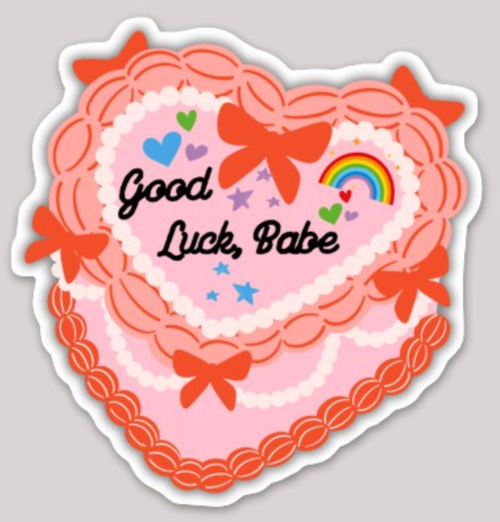 Good Luck Babe Sticker