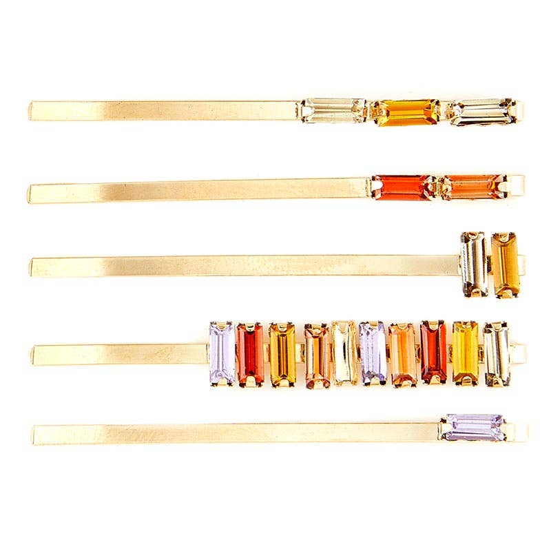 Crystal Bobby Pins - Neutral