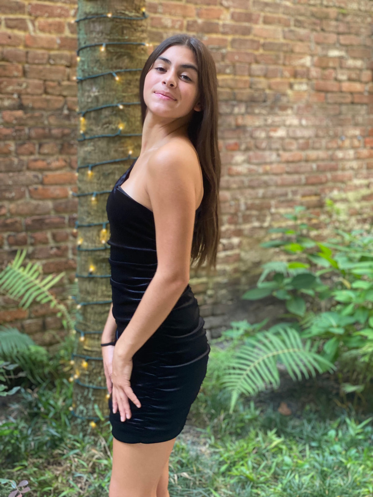 Miss Behave Girls Ruched One Shoulder Dress