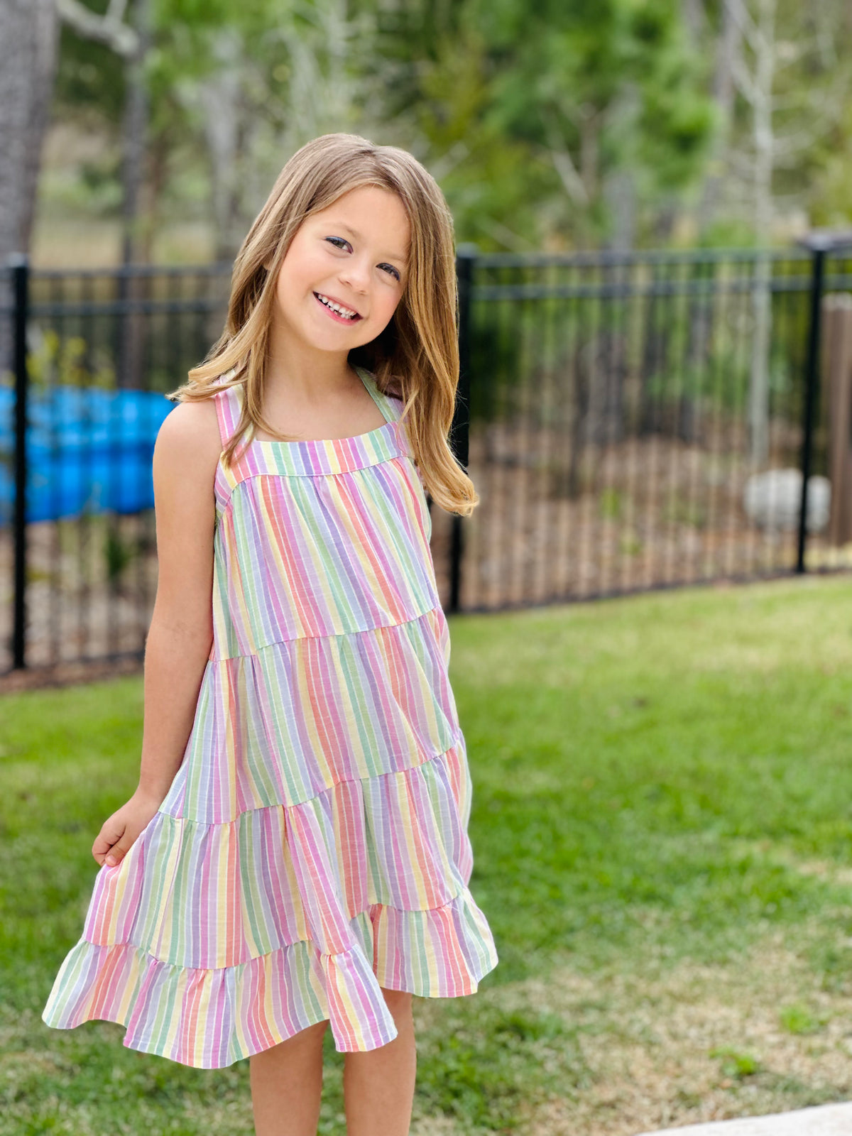 Adorn Stripe Dress