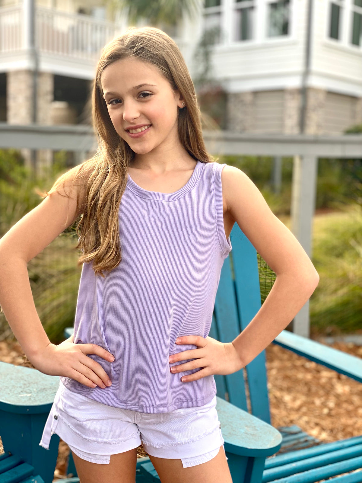Lavender Muscle Tank